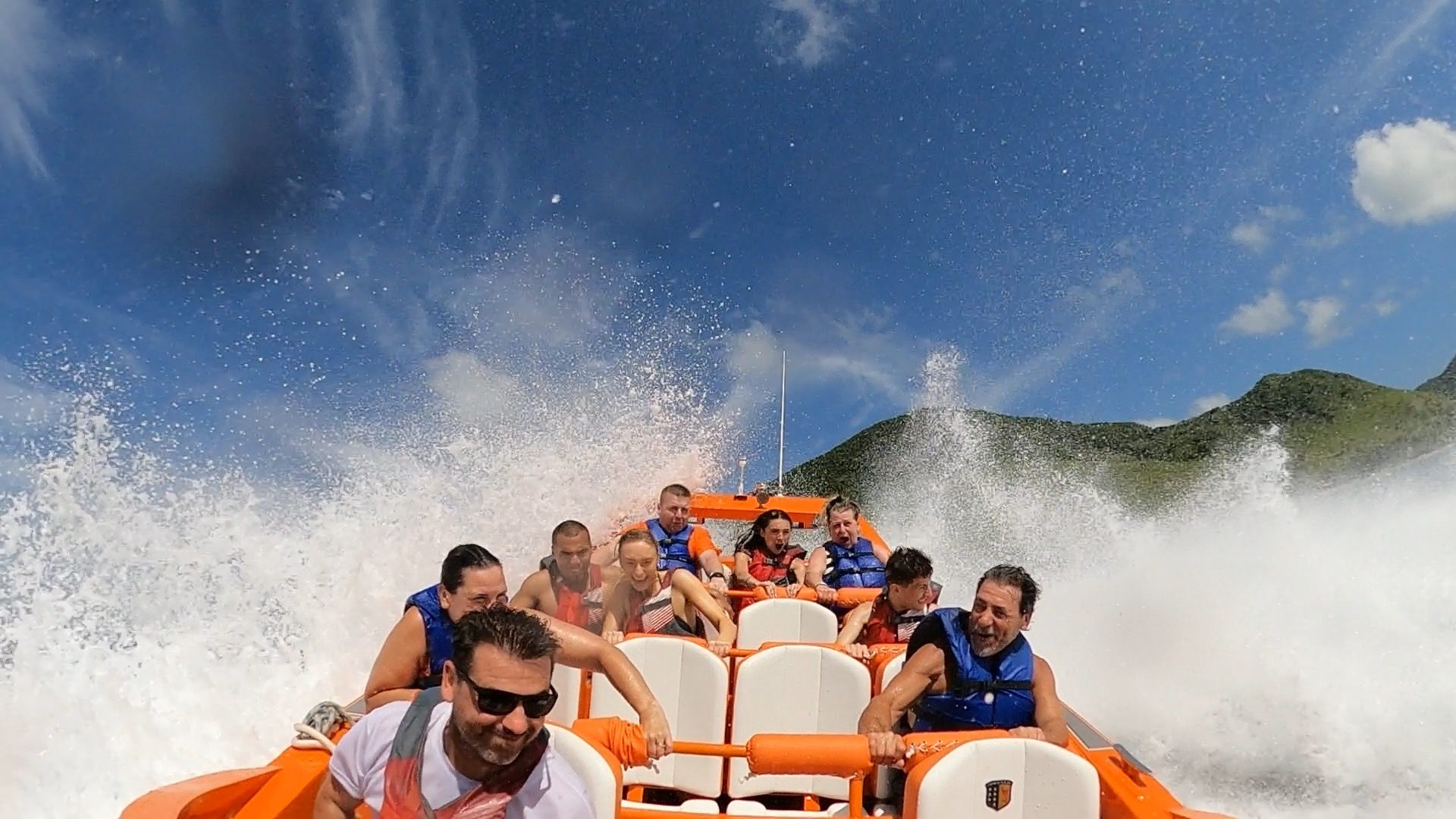 St.Kitts Water Sports Jetboat 360 spin